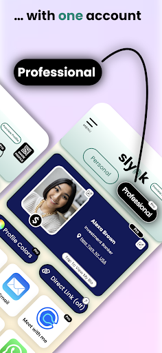 slynk - Digital Business Card Screen 2