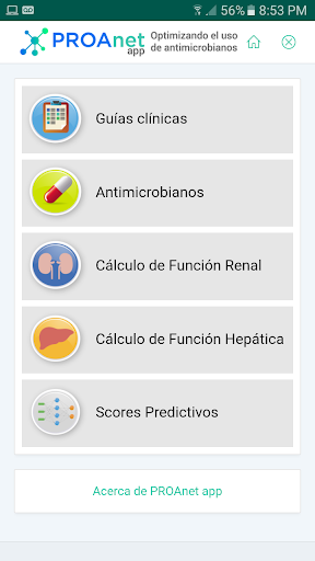 Android application PROAnet app screenshort