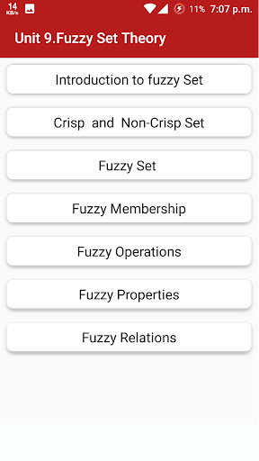 Neural network fuzzy systems Screen 3