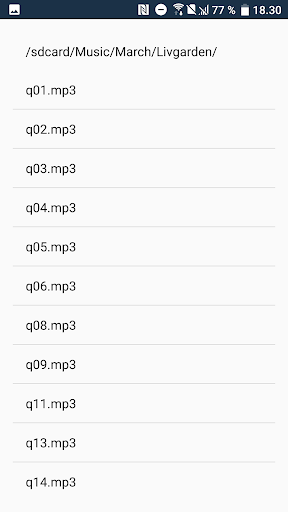 Android application VarioPlayer screenshort