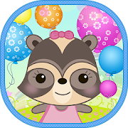 Candy Raccoon: Pop Balloons  Icon
