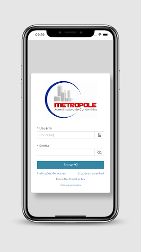 Android application Metropole Administradora screenshort