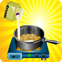 Slika ikone djevojke igre kuhanje brze