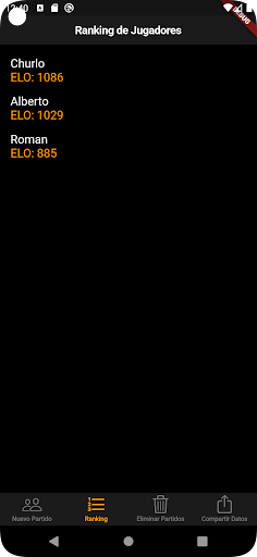 TableTennisHandicap Screen 3