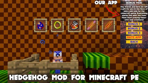 Sonic Mod 2 for Minecreaft PE