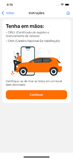 Android application Saj Vistoria screenshort