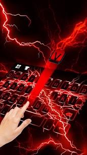 ثيم لوحة المفاتيح Red Lightning 2