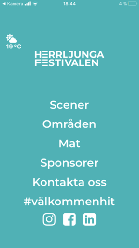 Android application Herrljungafestivalen screenshort