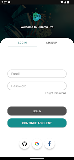 Android application Cinema Pro screenshort