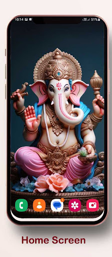 Android application Ganesh HD Photo wallpapers screenshort