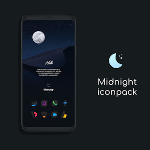 Midnight Icon Pack v1.4 APK Patched