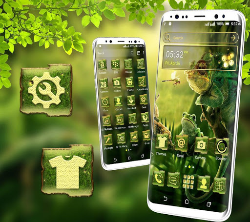 Chameleon Frog Launcher Theme Screen 2