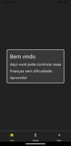 Android application Controle financeiro screenshort