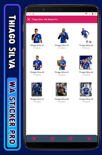 Android application Thiago Silva - WA Sticker Pro screenshort