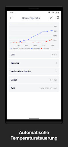Android application Grill Control screenshort