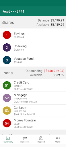 Eastern Utah Community FCU Screen 2