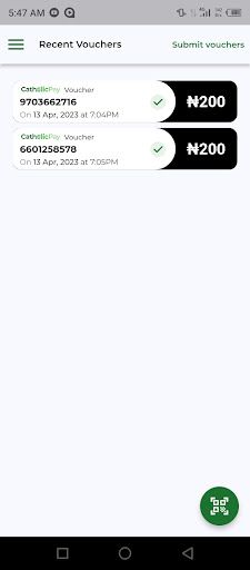 CatholicPay Scanner Screen 3