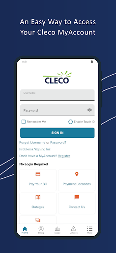 Cleco MyAccount Screen 2