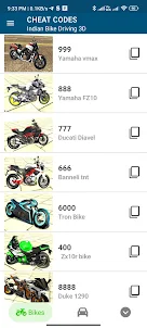 Vehicle Codes for Indian Bike