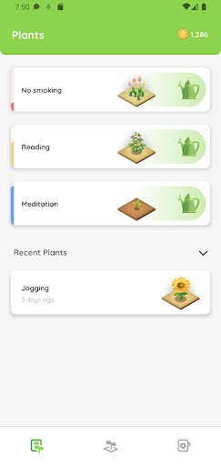 Android application Gardens: Personal Growth screenshort