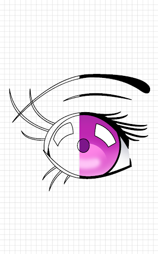 How to Draw Anime Eyes step by Screen 2
