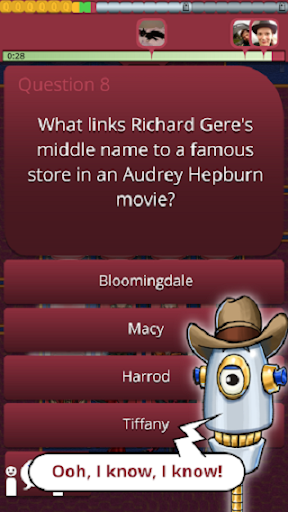 QuizTix: Movies Quiz Screen 2