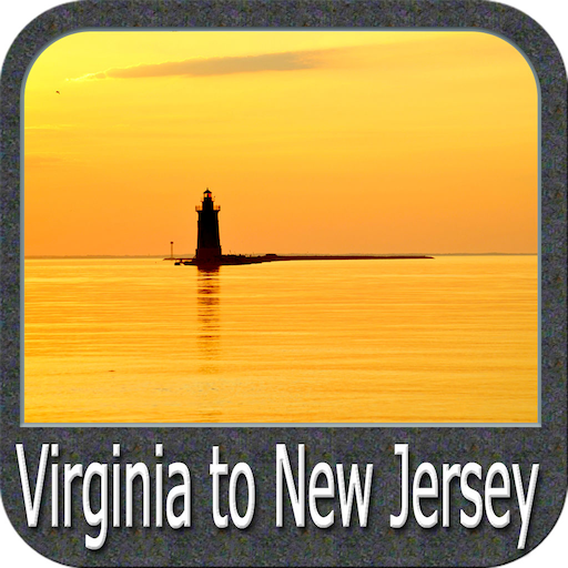 Virginia to New Jersey GPS Map logo