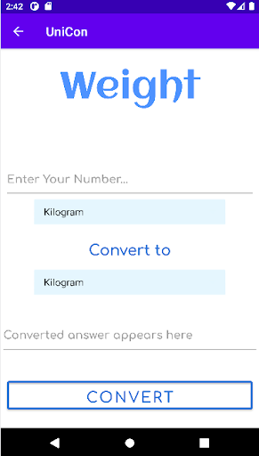 UniCon - Easy Unit Converter Screen 2