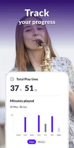 Screenshot of Saxophone Lessons - tonestro