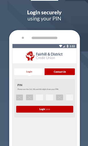 Android application Fairhill and District CU screenshort