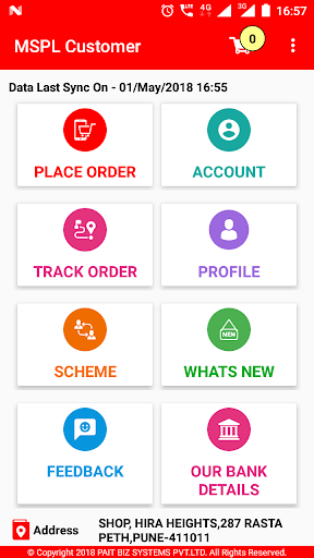 Android application MSPL Customer screenshort