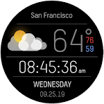 Cover Image of 下载 Weather Black Premium Watch Face 1.0.14 APK