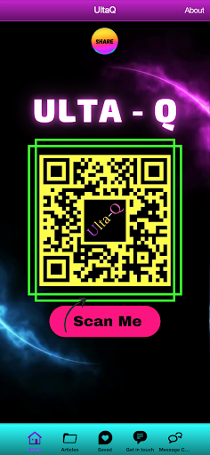 Android application UltaQ screenshort