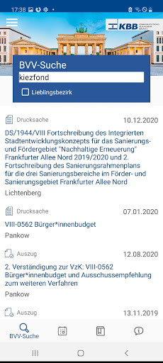 Android application BVV Inspektor screenshort