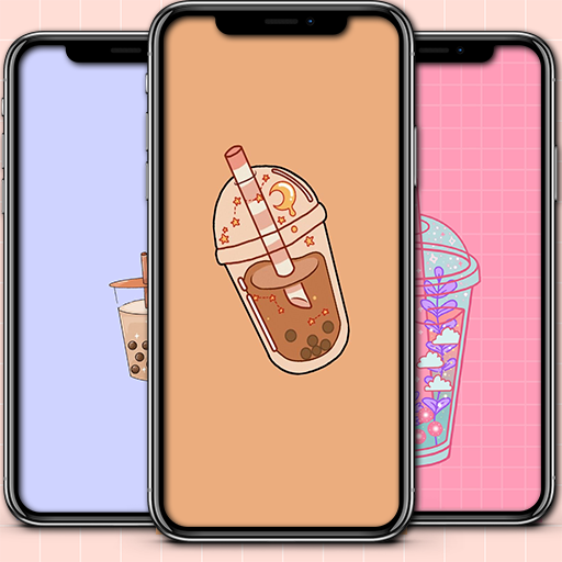 Boba Thai Tea Wallpaper logo