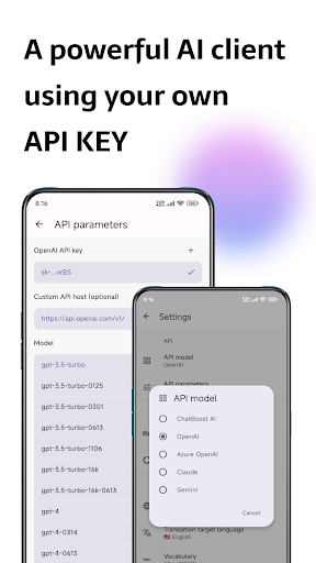 Android application ChatBoost - AI Chat Client screenshort