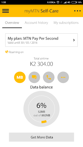 MyMTN 3.0.1 screenshots 2