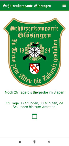Android application Schützenkompanie Glösingen screenshort
