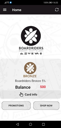 Android application Boardriders Club SA screenshort