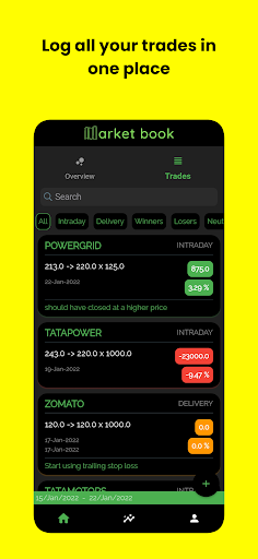 MarketBook - The Trade Journal Screen 2