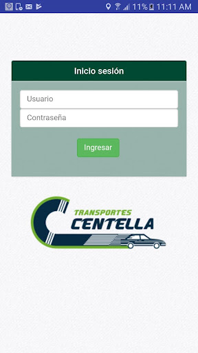 Android application Transportes Centella screenshort