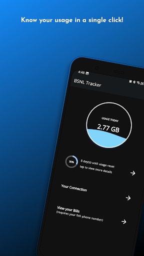 Android application BSNL Tracker - FTTH Usage screenshort