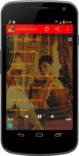 Android application CUMBIA MUSIC Radio screenshort