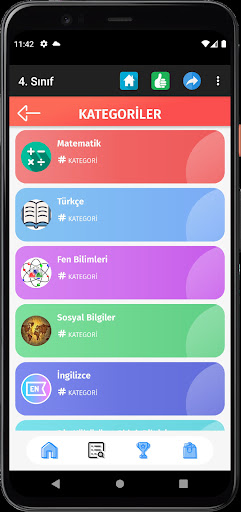 4. Sınıf Tüm Dersler Test Çöz Screen 2