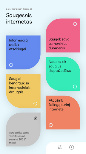 Android application Saugesnis internetas screenshort
