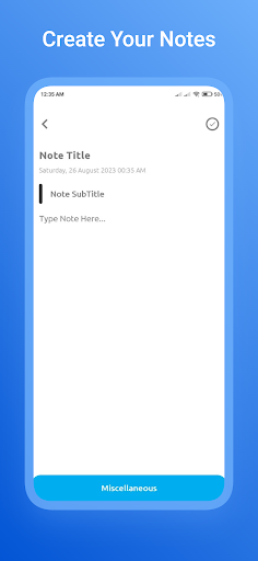 My Notes - Easy Notebook Screen 3