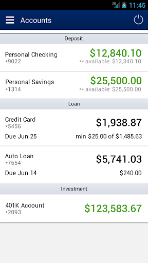 Android application Mifflinburg Bank and Trust screenshort