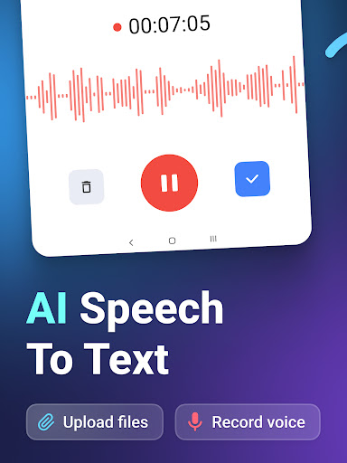 Screenshot of Voice to Text: AI Transcribe