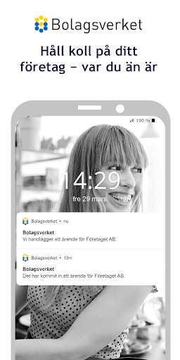 Android application Bolagsverket – håll koll på di screenshort