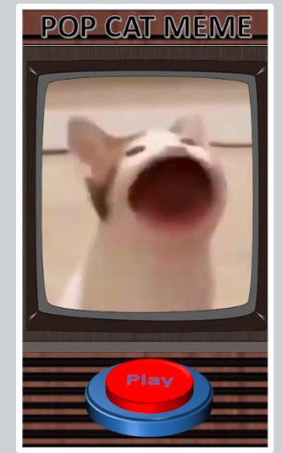 Pop cat meme button